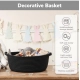 Generic Cotton Baby Gift Basket Pack of 1 Storage Basket For Clothes (Black) Generic Cotton Baby Gift Basket Pack of 1 Storage Basket For Clothes (Black)