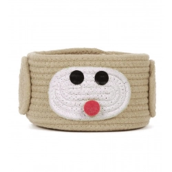 Generic Cotton Pen Holder Inch Pack of 1 Storage Basket For Clothes (Beige)