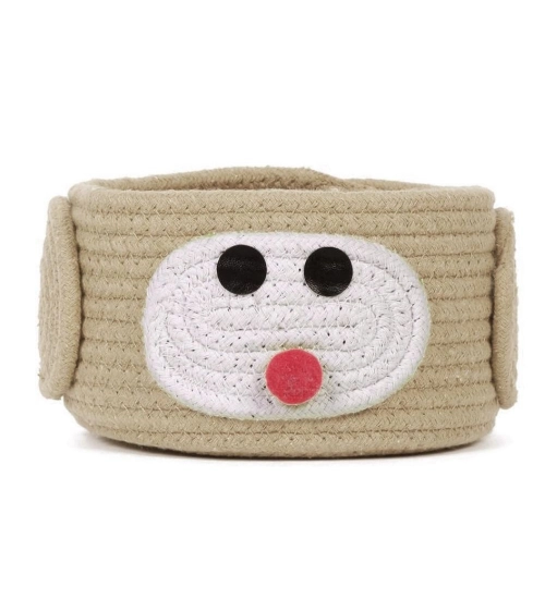 Generic Cotton Pen Holder Inch Pack of 1 Storage Basket For Clothes (Beige)