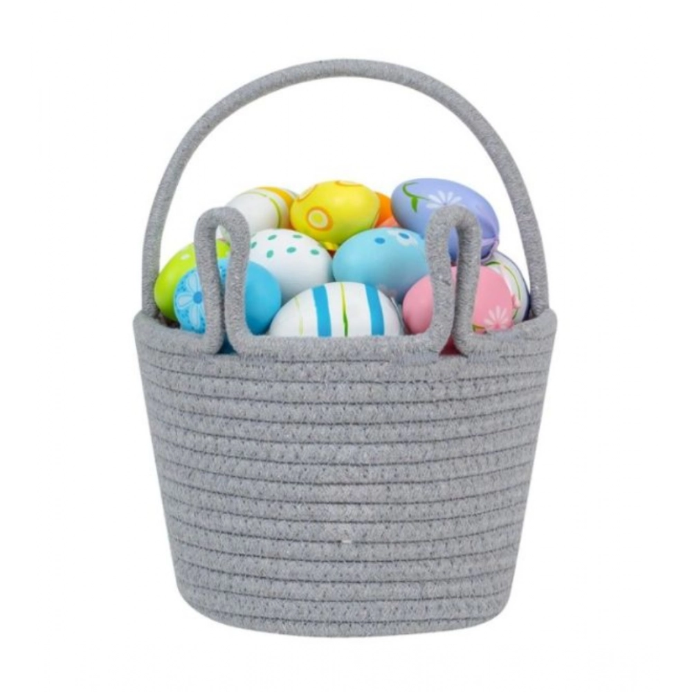 Generic Cotton Toy Bucket Pack of 1 Storage Basket For Clothes (Grey) Generic Cotton Toy Bucket Pack of 1 Storage Basket For Clothes (Grey)