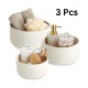 Generic Cotton Round Basket Pack of 3 Storage Basket For Clothes (White) Generic Cotton Round Basket Pack of 3 Storage Basket For Clothes (White)