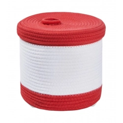 Generic Cotton Basket Pack of 1 Storage Basket For Clothes (Red)