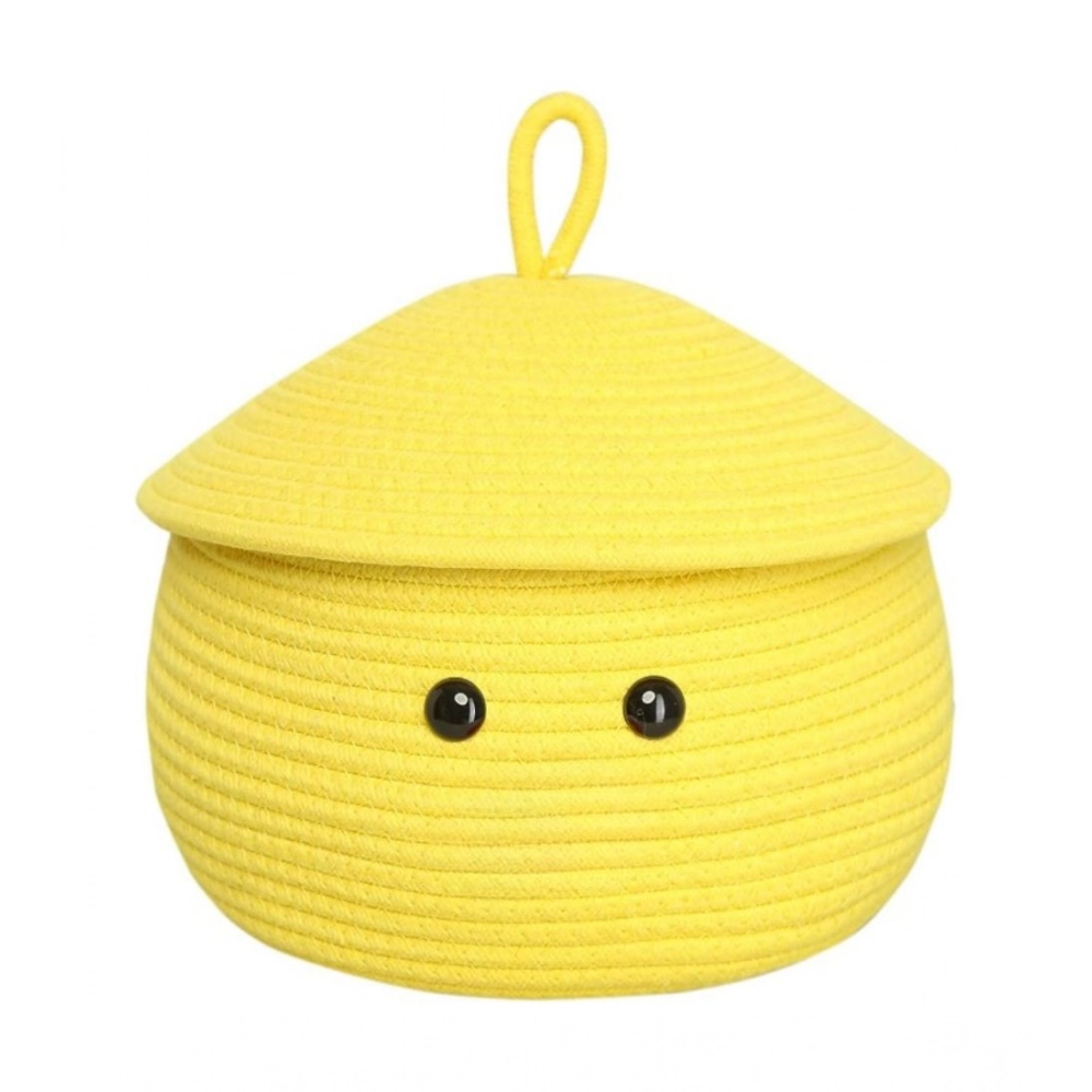 Generic Cotton Gudda Pack of 1 Storage Basket For Clothes (Yellow) Generic Cotton Gudda Pack of 1 Storage Basket For Clothes (Yellow)