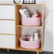 Generic Cotton 2 Pcs Oval Basket Storage Basket For Clothes (Pink) Generic Cotton 2 Pcs Oval Basket Storage Basket For Clothes (Pink)