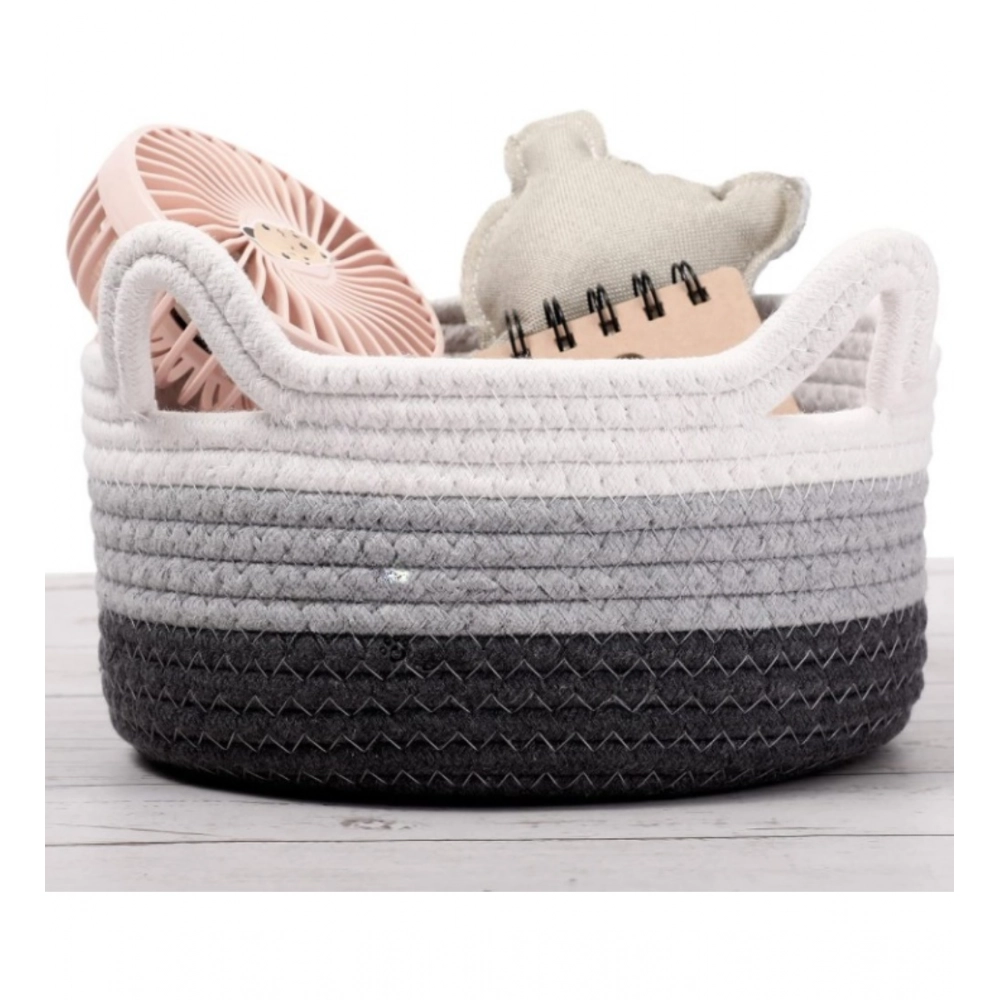 Generic Cotton Cat Basket Inch Pack of 1 Storage Basket For Clothes (Multicolor) Generic Cotton Cat Basket Inch Pack of 1 Storage Basket For Clothes (Multicolor)