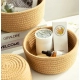 Generic Cotton 3 Pcs Round Set Storage Basket For Clothes (Brown) Generic Cotton 3 Pcs Round Set Storage Basket For Clothes (Brown)