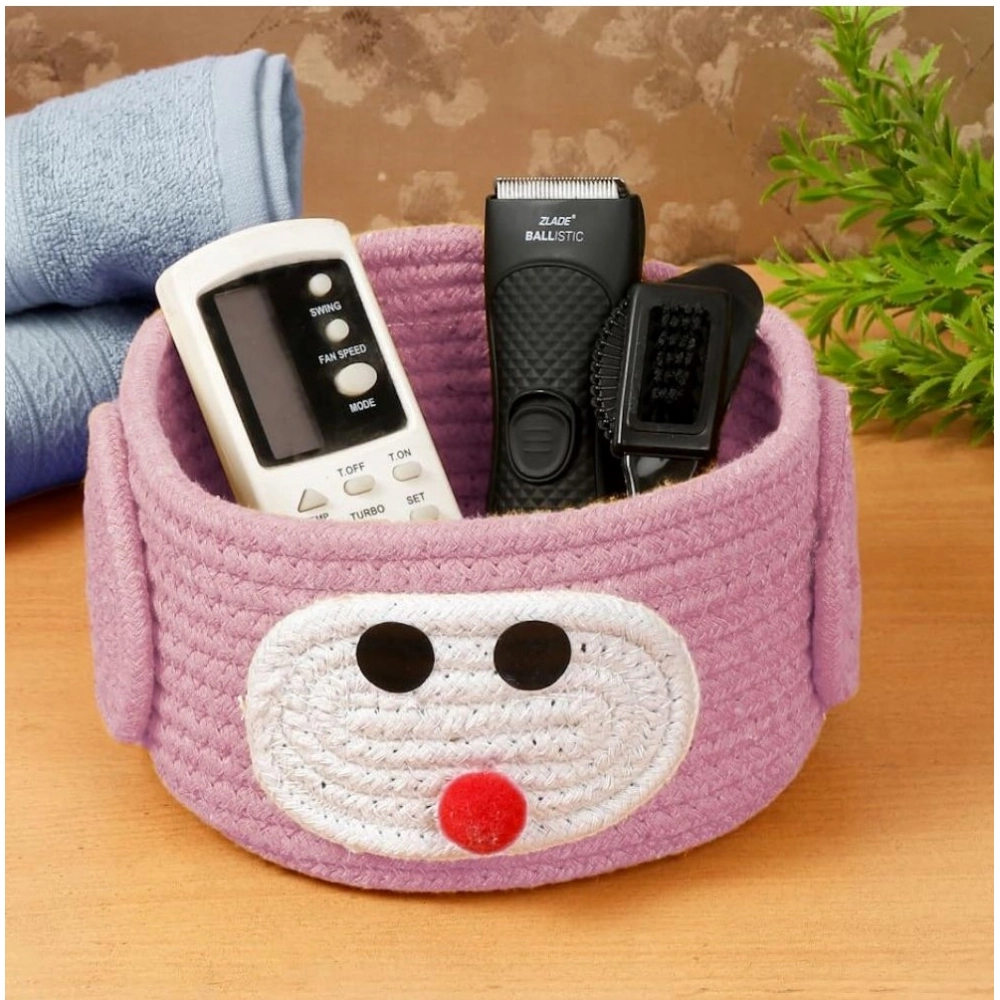 Generic Cotton Pen Holder Pack of 1 Storage Basket For Clothes (Pink) Generic Cotton Pen Holder Pack of 1 Storage Basket For Clothes (Pink)