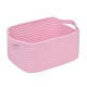 Generic Cotton Basket Pack of 1 Storage Basket For Clothes (Pink) Generic Cotton Basket Pack of 1 Storage Basket For Clothes (Pink)