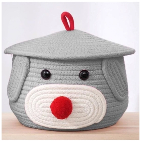 Generic Cotton Gudda Pack of 1 Storage Basket For Clothes (Grey) Generic Cotton Gudda Pack of 1 Storage Basket For Clothes (Grey)