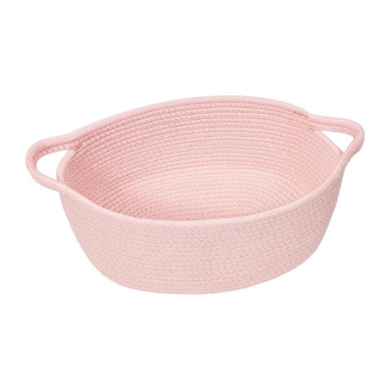 Generic Cotton Baby Gift Basket Pack of 1 Storage Basket For Clothes (Pink) Generic Cotton Baby Gift Basket Pack of 1 Storage Basket For Clothes (Pink)