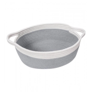 Generic Cotton Baby Gift Basket Pack of 1 Storage Basket For Clothes (Grey)