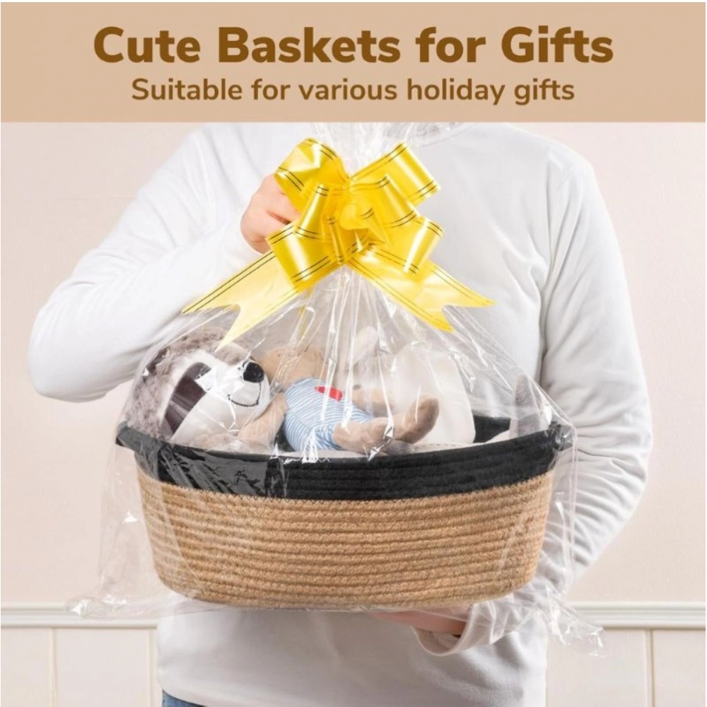 Generic Cotton Baby Gift Basket Pack of 1 Storage Basket For Clothes (Beige) Generic Cotton Baby Gift Basket Pack of 1 Storage Basket For Clothes (Beige)