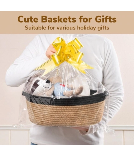Generic Cotton Baby Gift Basket Pack of 1 Storage Basket For Clothes (Beige) Generic Cotton Baby Gift Basket Pack of 1 Storage Basket For Clothes (Beige)