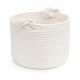 Generic Cotton White Inch Pack of 1 Storage Basket For Clothes (White) Generic Cotton White Inch Pack of 1 Storage Basket For Clothes (White)