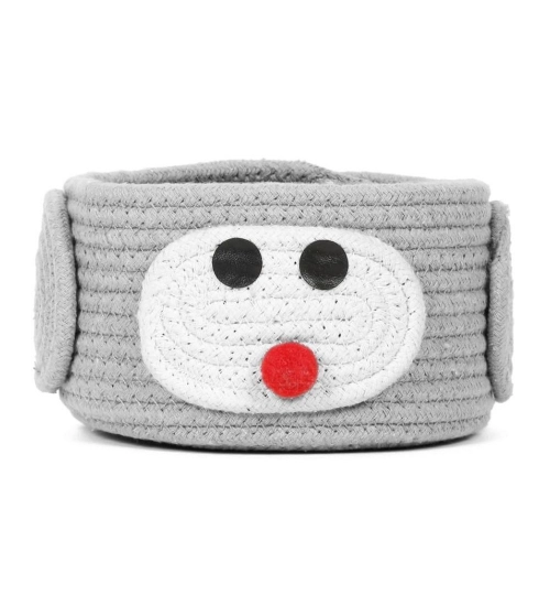 Generic Cotton Pan Holder Pack of 1 Storage Basket For Clothes (Grey)