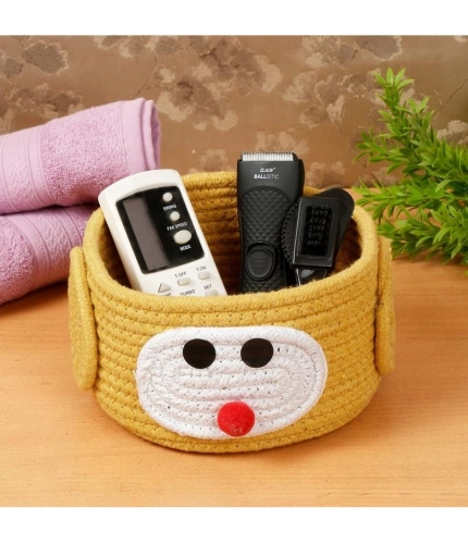 Generic Cotton Pen Holder Pack of 1 Storage Basket For Clothes (Yellow) Generic Cotton Pen Holder Pack of 1 Storage Basket For Clothes (Yellow)