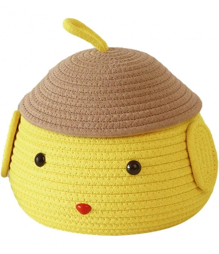 Generic Cotton lid Pack of 1 Storage Basket For Clothes (Yellow) Generic Cotton lid Pack of 1 Storage Basket For Clothes (Yellow)