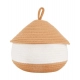 Generic Cotton Gudda Pack of 1 Storage Basket For Clothes (White) Generic Cotton Gudda Pack of 1 Storage Basket For Clothes (White)