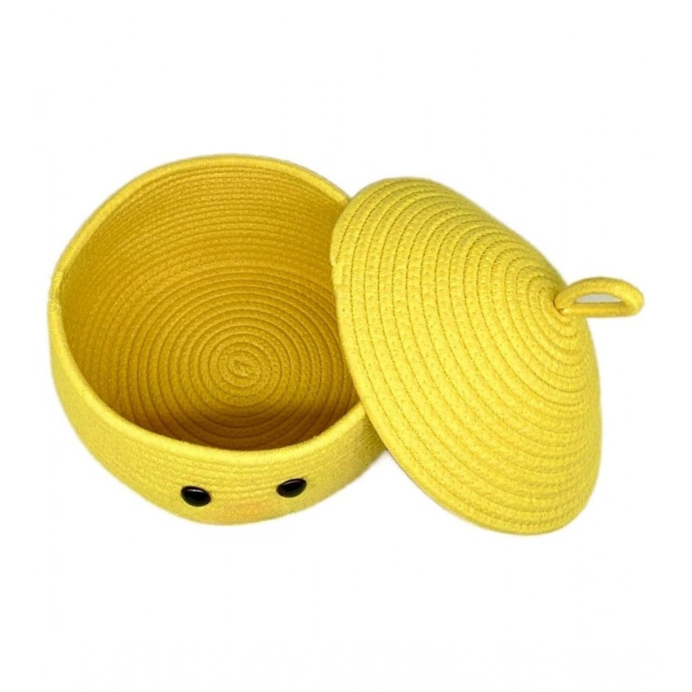 Generic Cotton Gudda Pack of 1 Storage Basket For Clothes (Yellow) Generic Cotton Gudda Pack of 1 Storage Basket For Clothes (Yellow)