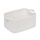 Generic Cotton Basket Pack of 1 Storage Basket For Clothes (White) Generic Cotton Basket Pack of 1 Storage Basket For Clothes (White)