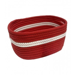 Generic Cotton Basket Inch Pack of 1 Storage Basket For Clothes (Red)