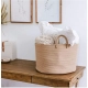 Generic Cotton Laundry Basket Pack of 1 Storage Basket For Clothes (Beige) Generic Cotton Laundry Basket Pack of 1 Storage Basket For Clothes (Beige)