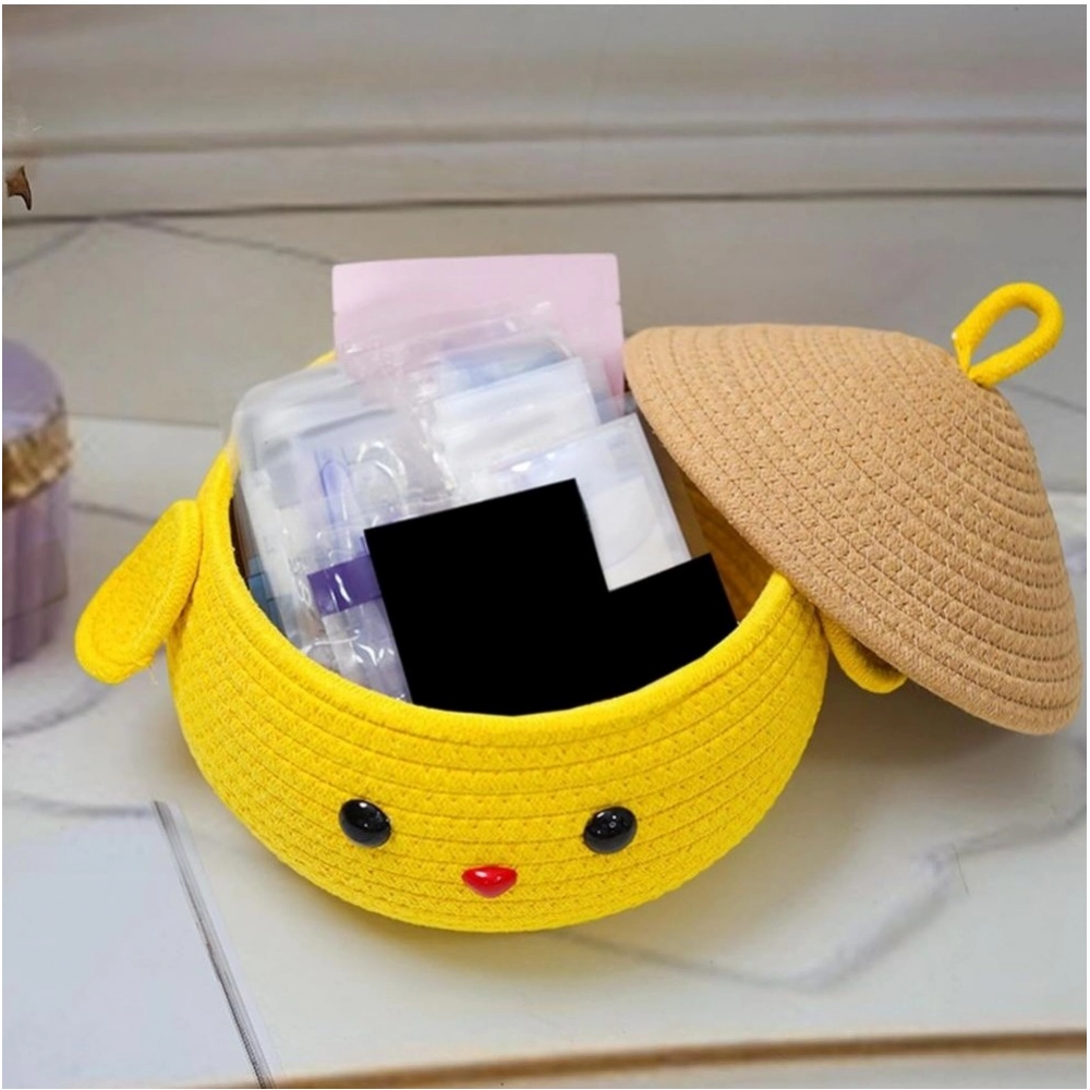 Generic Cotton Gudda Pack of 1 Storage Basket For Clothes (Yellow) Generic Cotton Gudda Pack of 1 Storage Basket For Clothes (Yellow)