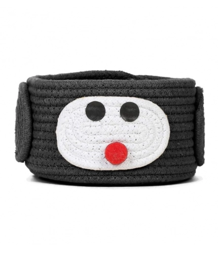 Generic Cotton Pen Holder Pack of 1 Storage Basket For Clothes (Black)