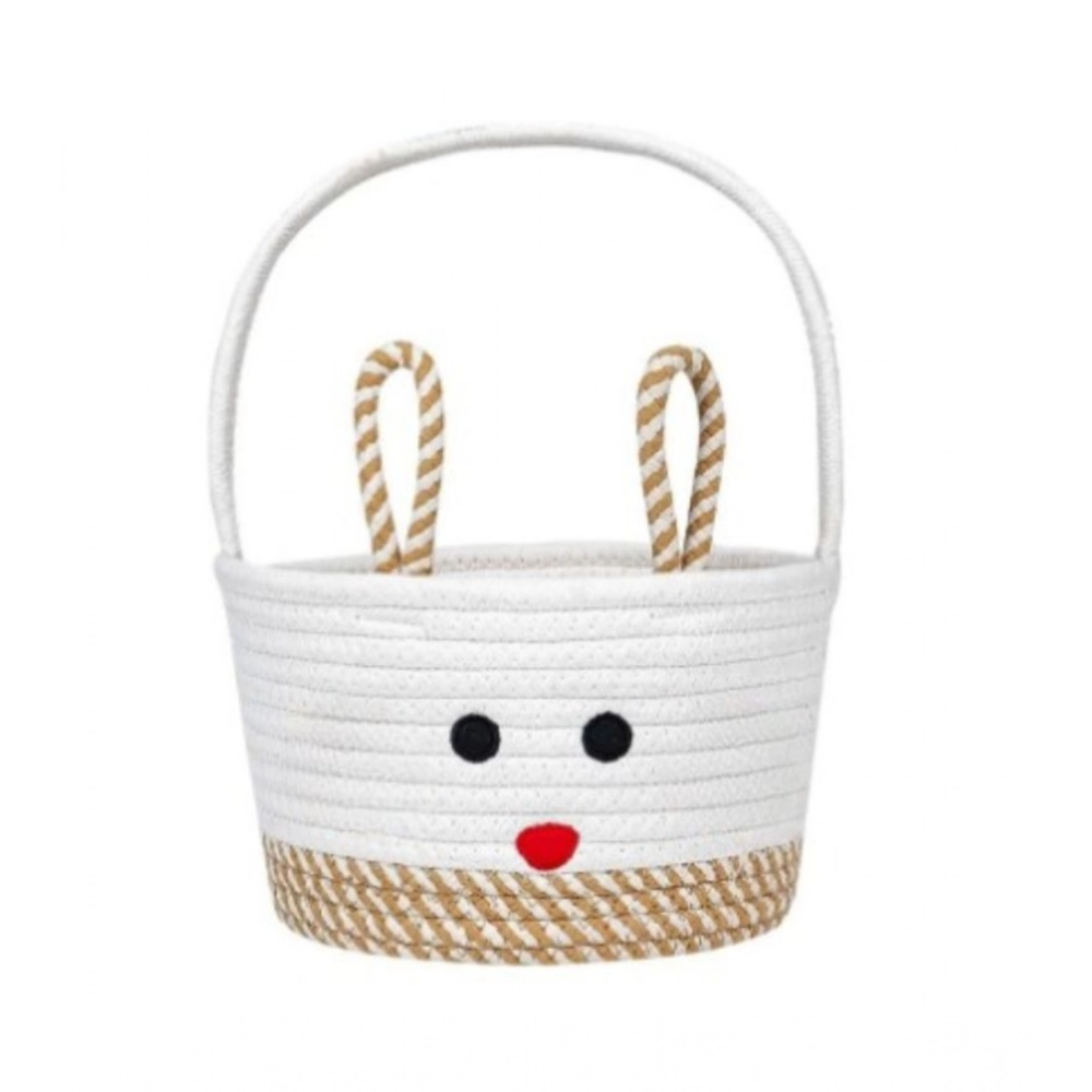 Generic Cotton Toy Bucket Pack of 1 Storage Basket For Clothes (Beige) Generic Cotton Toy Bucket Pack of 1 Storage Basket For Clothes (Beige)