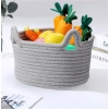 Generic Cotton Cat Basket Inch Pack of 1 Storage Basket For Clothes (Grey) Generic Cotton Cat Basket Inch Pack of 1 Storage Basket For Clothes (Grey)