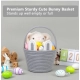 Generic Cotton Ear Toys Bucket Pack of 1 Storage Basket For Clothes (Grey) Generic Cotton Ear Toys Bucket Pack of 1 Storage Basket For Clothes (Grey)