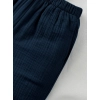 Generic Boy's Popcorn Solid Short Sleeve Shirt And Shorts Set (Navy)