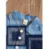 Generic Boy's Twill Cotton Printed Short Sleeve Shirt And Shorts Set (Blue)
