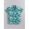 Generic Boy's Twill Cotton Printed Short Sleeve Shirt And Shorts Set (Multicolor)