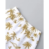 Generic Boy's Twill Cotton Printed Short Sleeve Shirt And Shorts Set (Gold)