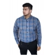 Generic Men's Cotton Lycra Full Sleeve Checked Casual Shirt (Purple) Generic Men's Cotton Lycra Full Sleeve Checked Casual Shirt (Purple)
