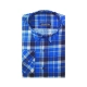 Generic Men's Cotton Lycra Full Sleeve Checked Casual Shirt (Blue) Generic Men's Cotton Lycra Full Sleeve Checked Casual Shirt (Blue)