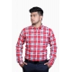 Generic Men's Cotton Lycra Full Sleeve Checked Casual Shirt (Red White) Generic Men's Cotton Lycra Full Sleeve Checked Casual Shirt (Red White)
