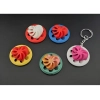 Generic Plastic Pack Of_2 Decorative Caterpillar Design Keychain, 3D Plastic Pack Of_2 , Kids Toy (Multicolor)