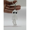 Generic Plastic Pack Of_2 Halloween Skeleton Keychain for Bikes, Spooky Ghost Design (Multicolor)