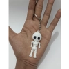 Generic Plastic Pack Of_2 Halloween Skeleton Keychain for Bikes, Spooky Ghost Design (Multicolor)