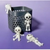 Generic Plastic Pack Of_2 Halloween Skeleton Keychain for Bikes, Spooky Ghost Design (Multicolor)