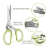 Generic Steel 5 in 1 Vegetable Stainless Steel Kitchen Knives 5 Layers Scissors (Multicolor)