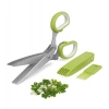 Generic Steel 5 in 1 Vegetable Stainless Steel Kitchen Knives 5 Layers Scissors (Multicolor)