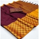 Generic Women's Cotton Silk Checkered Saree With Unstitched Blouse 5.5Mtr (Maroon) Generic Women's Cotton Silk Checkered Saree With Unstitched Blouse 5.5Mtr (Maroon)