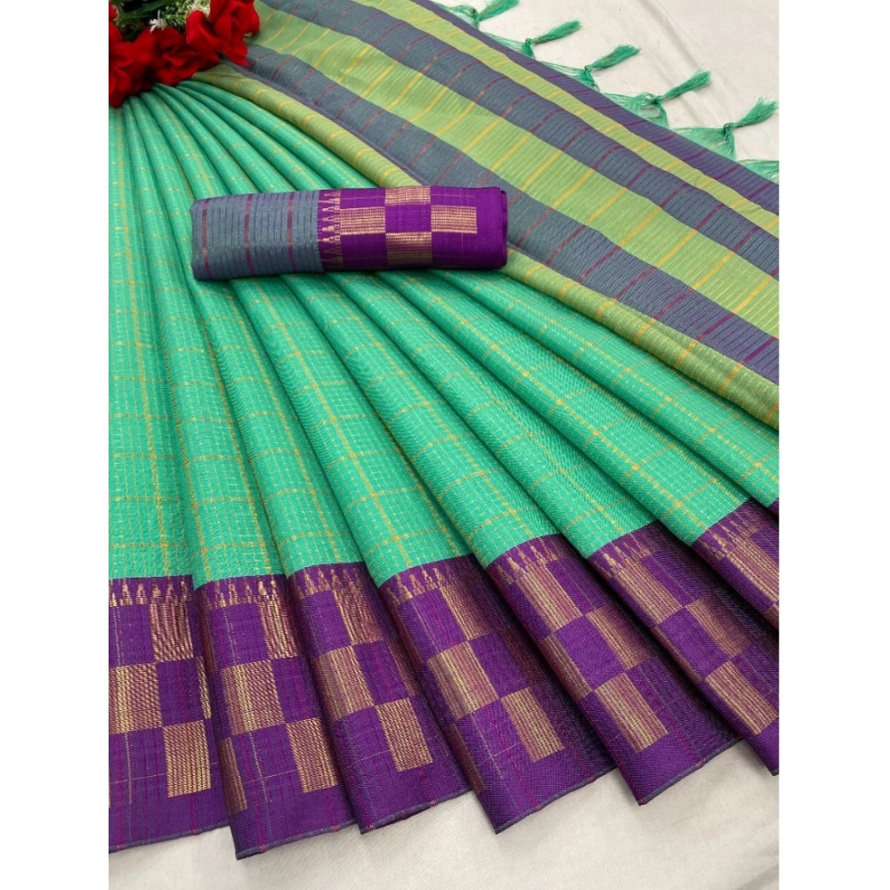 Generic Women's Cotton Silk Printed Saree With Unstitched Blouse 5.5Mtr (Green) Generic Women's Cotton Silk Printed Saree With Unstitched Blouse 5.5Mtr (Green)