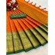 Generic Women's Cotton Silk Printed Saree With Unstitched Blouse 5.5Mtr (Orange) Generic Women's Cotton Silk Printed Saree With Unstitched Blouse 5.5Mtr (Orange)