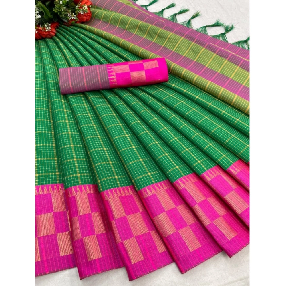 Generic Women's Cotton Silk Printed Saree With Unstitched Blouse 5.5Mtr (D Green) Generic Women's Cotton Silk Printed Saree With Unstitched Blouse 5.5Mtr (D Green)