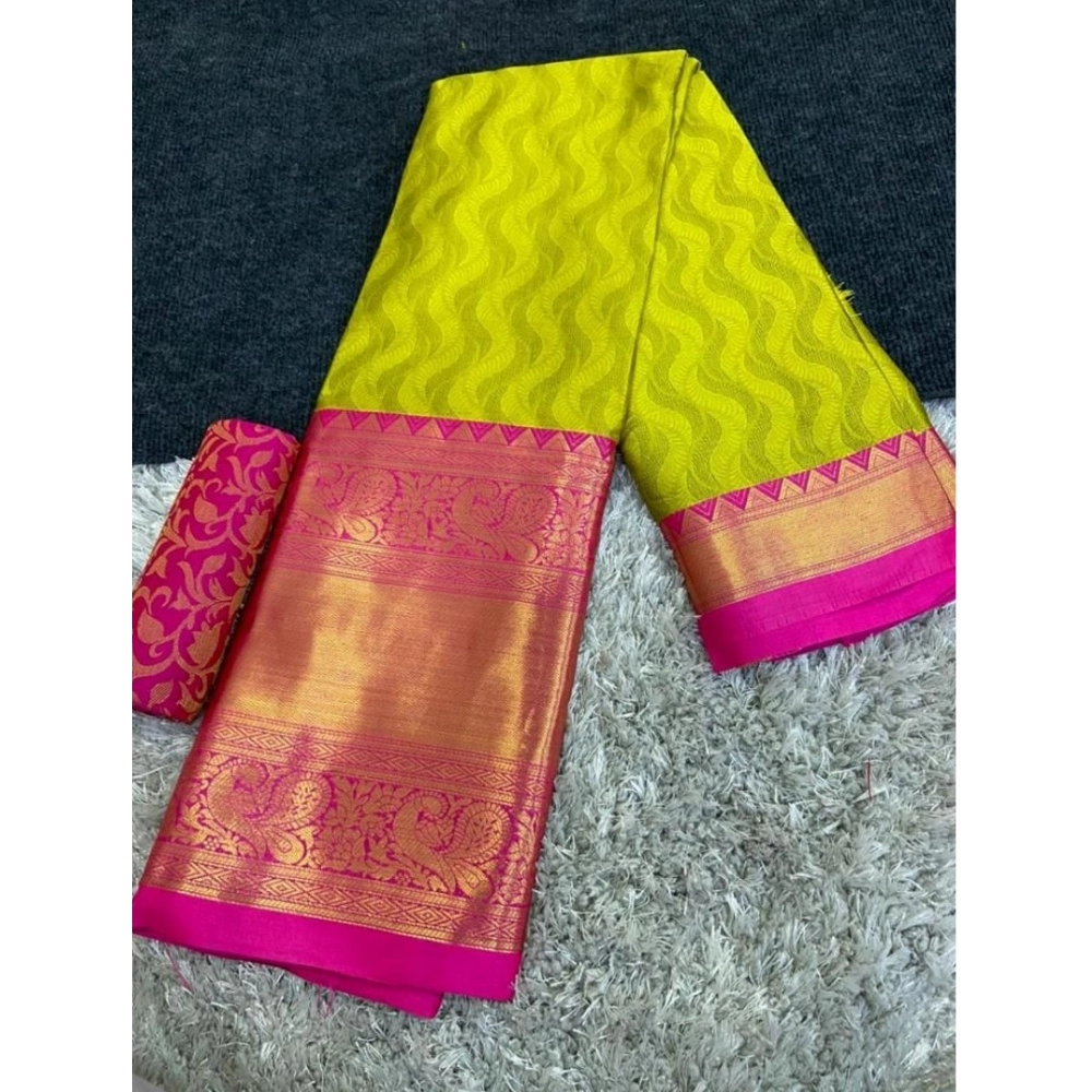 Generic Women's Cotton Silk Printed Saree With Unstitched Blouse 5.5Mtr (Light Green) Generic Women's Cotton Silk Printed Saree With Unstitched Blouse 5.5Mtr (Light Green)