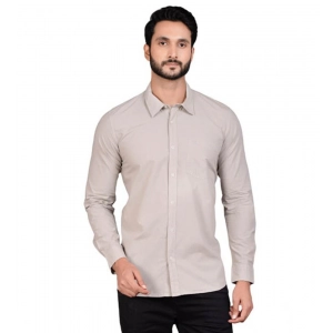 Generic Men's Casual Cotton Full Sleeve Solid Shirt (Grey) Generic Men's Casual Cotton Full Sleeve Solid Shirt (Grey)